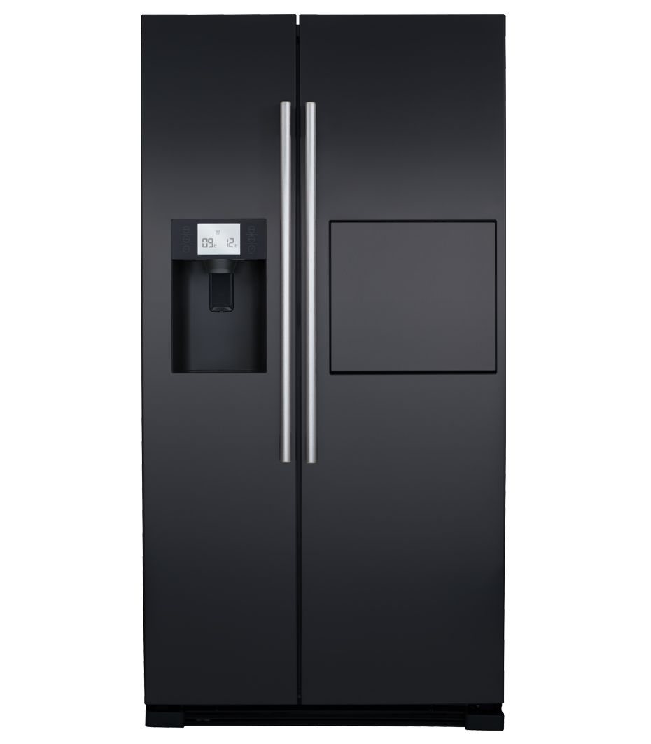 Cda PC71 American Style Fridge Freezer in Black or St Steel Colour A+ Rating